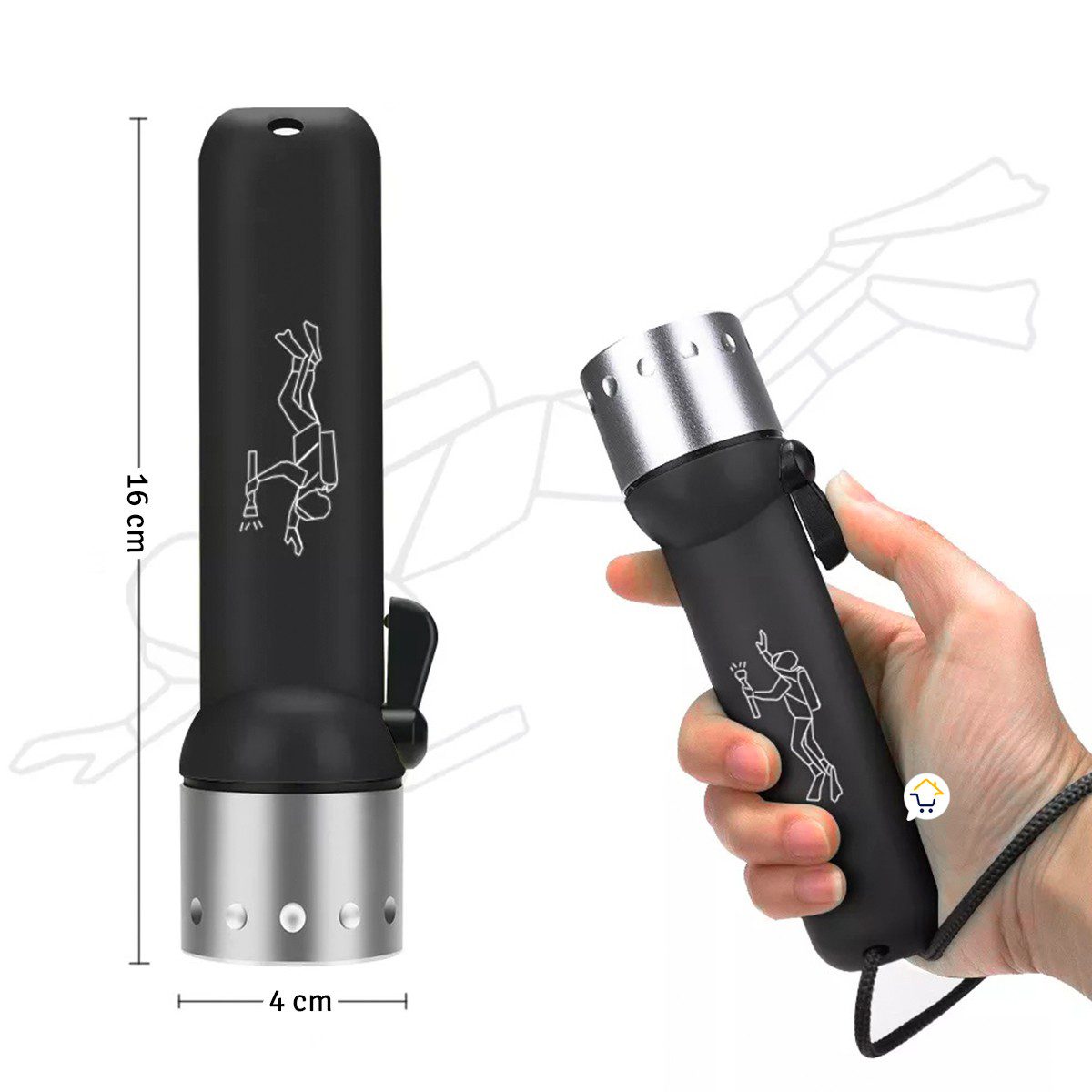 Linterna Acuatica Buceo Sumergible 5108