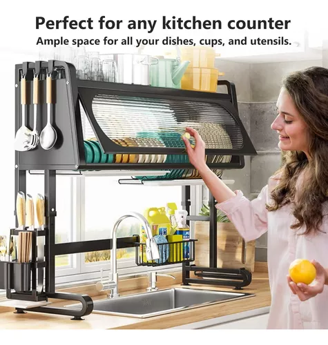 Organizador Con Tapa Escurridor Platos