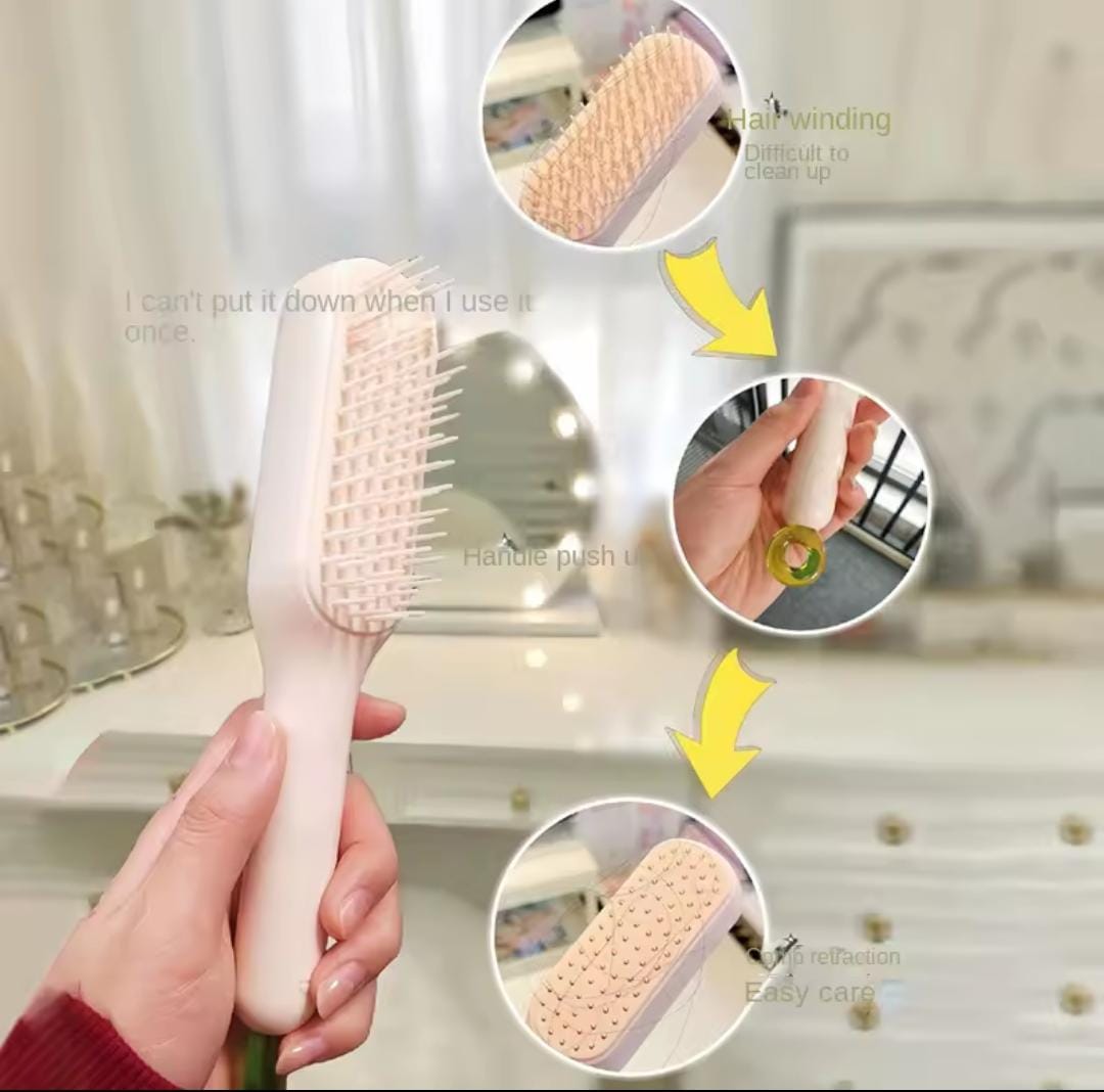 Cepillo Peine D Cabello Magico Retractil
