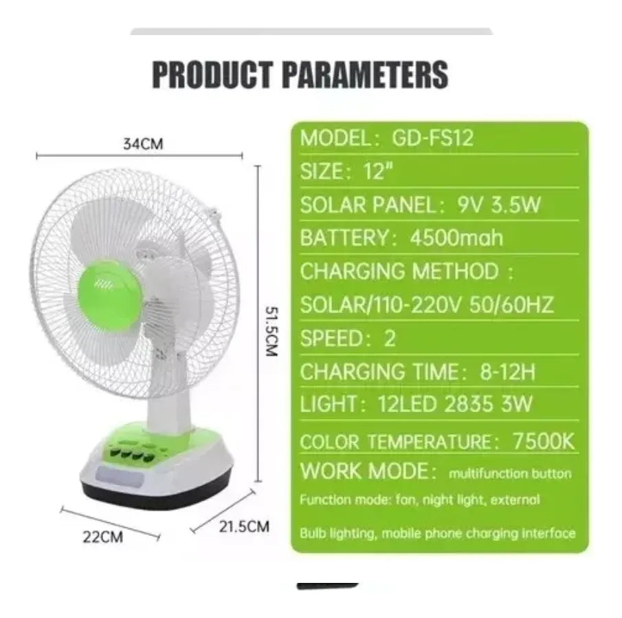 Ventilador Solar