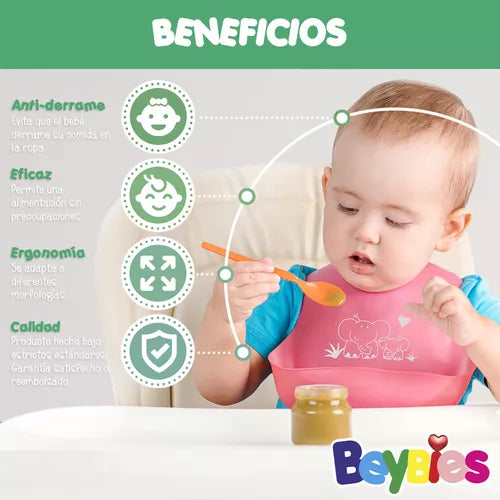 Babero Bebe Bolsillo Silicona