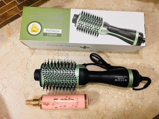 Cepillo Secador 2 en 1 Avocado3D Y Termoprotector + Obsequio