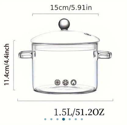 Olla De Vidrio Transparente