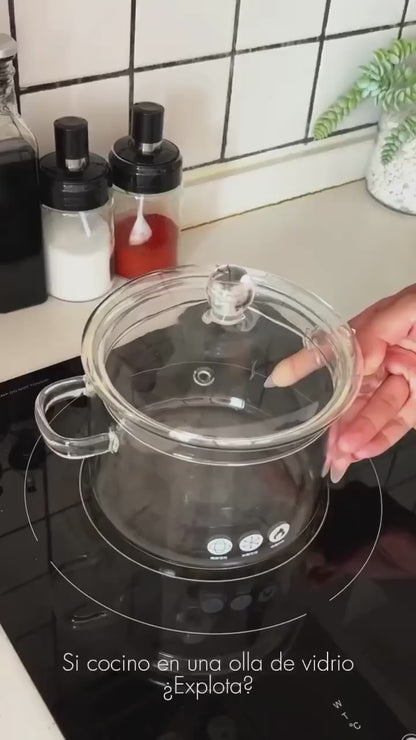 Olla De Vidrio Transparente
